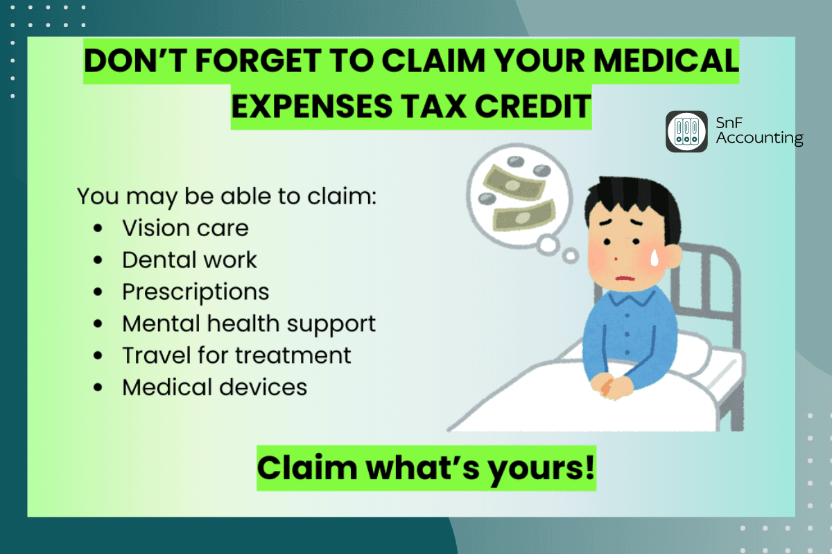 💊 Medical Expenses Tax Credit: Don’t Miss Out on Your Money!